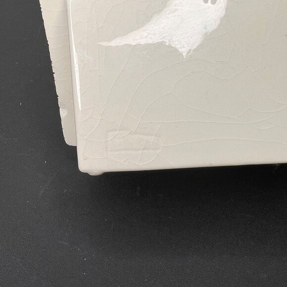 Mid-Century American Goldfinch Bird Lord's Prayer Book Ceramic Planter Vintage - Picture 10 of 11